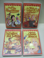 4 X K7 CASSETTE VIDEO VHS Secam : Contes Féeriques Des Frères Grimm (Tom Pouce...) - Dibujos Animados