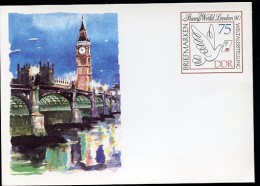 DDR P105 Postkarte STAMP WORLD LONDON ** 1990 - Cartes Postales - Neuves