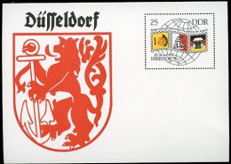 DDR P106 Postkarte Ausstellung  DÜSSELDORF ** 1990 - Postcards - Mint