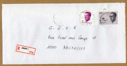 Enveloppe Cover Brief Aangetekend Registered Recommandé Arlon 1 - Autres & Non Classés