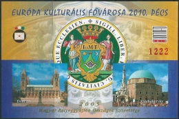 0649 Hungary Building Cultural Capital Of Europe Memorial Sheet Imp #02 - Geography