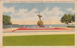 World War Memorial By Adrian Pillars Memorial Park Jacksonville Florida 1943 - Jacksonville