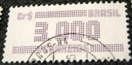 Brazil 1985 Numeral 3000cr - Used - Oblitérés