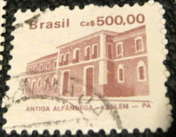 Brazil 1988 Buildings 500.00cr - Used - Used Stamps