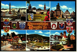 Romantische Bergstraße  -  Bensheim  -  Heppenheim  -  Weinheim  -  Mehrbild-Ansichtskarte Ca. 1999  (4562) - Bensheim