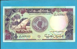 SUDAN - 20  SUDANESE POUNDS - 1991 - P 47 - UNC. - 2 Scans - Sudan