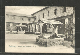 4c * SAALBURG * ATRIUM MIT BRUNNEN * 1905 **!! - Saalburg