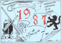 Association Cartophile De La Flandre - Bonne Année 1987 - Wormhout