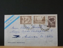 53/061  LETTRE  POUR  ANDORRA - Lettres & Documents