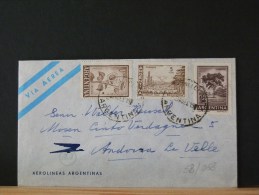 53/061  LETTRE  POUR  ANDORRA - Covers & Documents