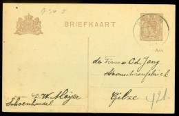HANDGESCHREVEN BRIEFKAART Uit 1921 Gelopen Van RHENEN Naar GILZEN   (9813a) - Lettres & Documents