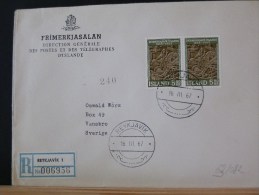 53/082   LETTRE  ISLANDE - Storia Postale