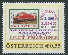 ÖSTERREICH / PM Nr. 8003192 / BSV Linzer Eisenbahner Nr. 1 Gründung / Postfrisch / ** - Timbres Personnalisés