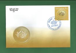 UAE / EMIRATES ARABES 2011 - MOTHER OF NATION FDC / Cover - Mothers Day , Gold Foil Printing - As Scan - Emirats Arabes Unis (Général)