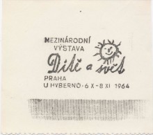 J2030 - Czechoslovakia (1945-79) Control Imprint Stamp Machine (R!): International Exhibition "Children And The World" - Proofs & Reprints