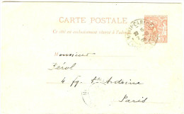 LPP7/B - MONACO EP CP MONTE CARLO / PARIS 2/10/1903 - Briefe U. Dokumente