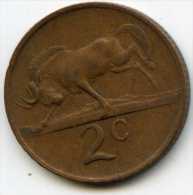 Afrique Du Sud South Africa 2 Cents 1970 KM 83 - Sudáfrica