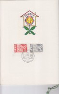 = Jumelage Philatélique France-Belgique-Allemagne Fédérale Timbres Europa 1965 De Ces 3 Pays 25-26-27.9.1965 - 1965