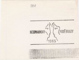 J2060 - Czechoslovakia (1945-79) Control Imprint Stamp Machine (R!): Neumann's Podebrady 1965 (festival Reciters) - Proeven & Herdrukken