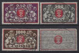 Germany (Danzig) 1923 (o)  Mi.119-122 - Usati