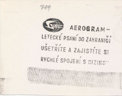 J2065 - Czechoslovakia (1945-79) Control Imprint Stamp Machine (R!): Aerogram - Airmail Letter To Foreign Countries; ... - Probe- Und Nachdrucke