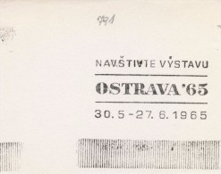 J2069 - Czechoslovakia (1945-79) Control Imprint Stamp Machine (R!): Visit The Exhibition OSTRAVA ´65 - Proofs & Reprints