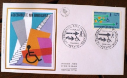 FRANCE Handicapé, Handicap, Acessibilité Aux Handicapes. Yvert 2536, FDC Cachet Paris - Handicaps