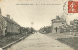 Sainte-Geneviève (Oise) Entrée Du Pays, Venant De Beaumont - Sainte-Geneviève