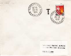 Capesterre Marie-Galante 1966 - Guadeloupe Sur Blason - - Lettres & Documents
