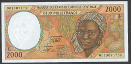 GABON (Central African States) : 2000 Francs  - 1993-2000 - P403L -  UNC - Guinea Ecuatorial