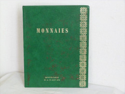 CATALOGUE DE VENTE DE VENTE MONTE CARLO  AVRIL 1976. - Literatur & Software