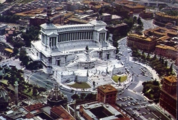 Roma - Monumento A Vittorio Emanuele II - Visto Dall'aereo - Formato Grande Viaggiata - Altare Della Patria
