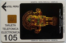 PERU - EC-2 - Entel - Gemplus - Tumi Ceremonial - 105 Units - Used - RRR - Pérou