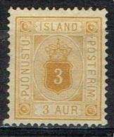 Islande Timbre De Service Yvert  N° 3A - Usati