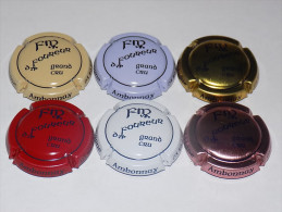 SERIE DE 6 CAPSULES DE CHAMPAGNE - FOUREUR "Grand Cru" - Collections