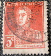 Argentina 1918 San Martin 5c - Used - Usati