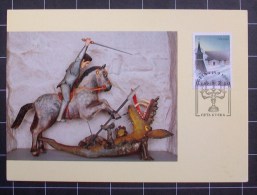 FINLANDIA- Maximum Card 1995 " The Church Of Geta Dedicated To St. George " - Cartes-maximum (CM)