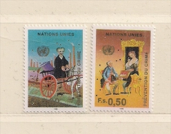 N.U.  GENEVE  ( NUGE - 127 ) 1990   N° YVERT ET TELLIER  N° 194/195    N** - Unused Stamps