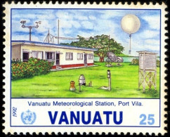 GEOGRAPHY-MET STATION-PORT VILA-VANUATU-1992-MNH-A5-571 - Geography