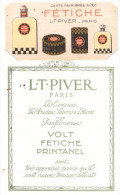 Carte Parfumée Fétiche De Piver, Avec Son Support Porte-carte (PPP009) - Vintage (until 1960)