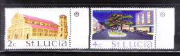 St Lucia 1970-73 Scenery 2v MNH - St.Lucia (...-1978)