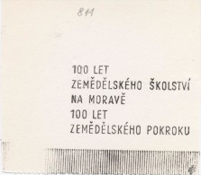 J2119 - Czechoslovakia (1945-79) Control Imprint Stamp Machine (R!): 100 Years Of Agricultural Education In Moravia; ... - Proofs & Reprints