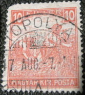 Hungary 1916 Reaper 10f - Used - Ungebraucht