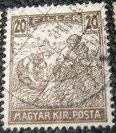 Hungary 1916 Reaper 20f - Used - Unused Stamps