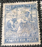 Hungary 1916 Reaper 25f - Used - Unused Stamps