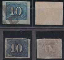 Brazil 2x Mi# 19 Used Azul + Azul Aco Colorido 10R - Gebraucht