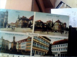 GERMANY Mehrbildkarte Nordhausen Mit Rathaus Judentürmen Und Schule, Kornmarkt Mit Neptun  VB1919  EU18128 - Nordhausen