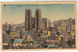 Brussel, Bruxelles, Vue Sur L'Eglise Ste Gudule (pk19358) - Panoramische Zichten, Meerdere Zichten