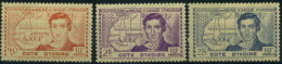 France, Côte D'Ivoire : N° 141 à 143  X Année 1939 (petite Adhérence) - Unused Stamps