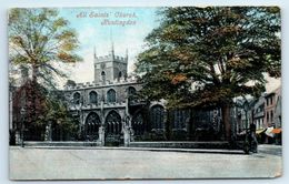 POSTCARD ALL SAINTS CHURCH HUNTINGDON Circa 1915 Posted To MRS BECKETT OF ABERGELE - Autres & Non Classés